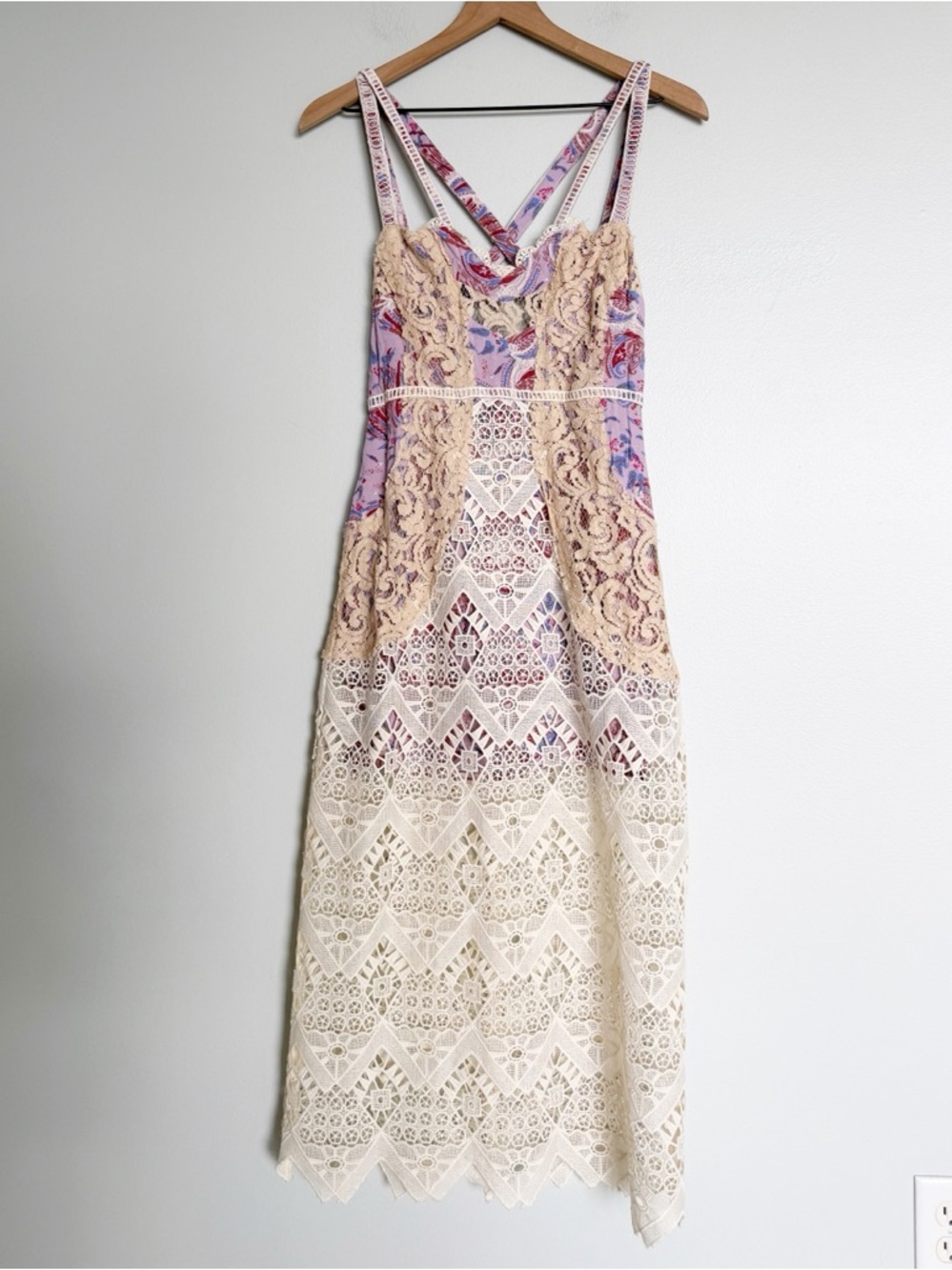 Free People x Revolve Still Life Lace Midi Dress - Picture 4 of 10